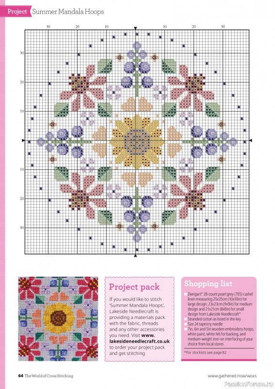 Коллекция вышивки в журнале &laquo;The World of Cross Stitching №372 2026&raquo;