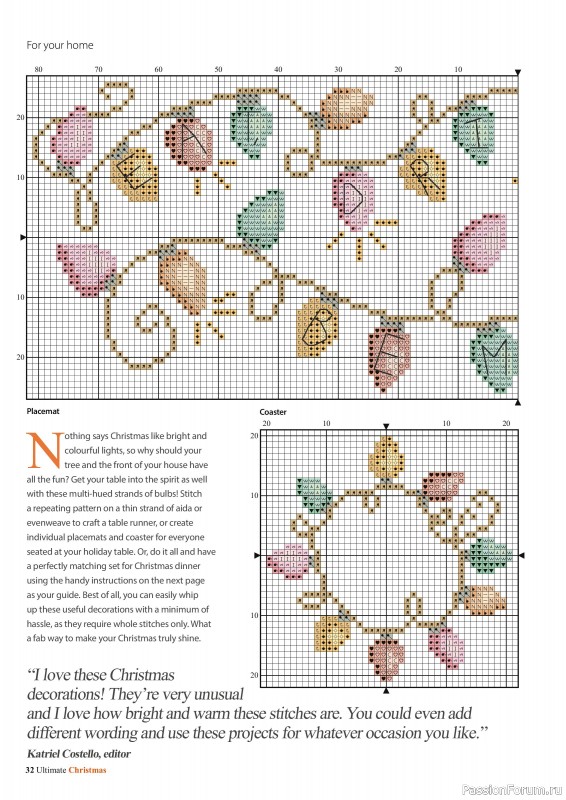Коллекция вышивки в журнале «Ultimate CrossStitch - Christmas 2025»