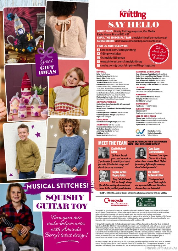 Вязаные проекты крючком в журнале «Simply Knitting №270 2025»