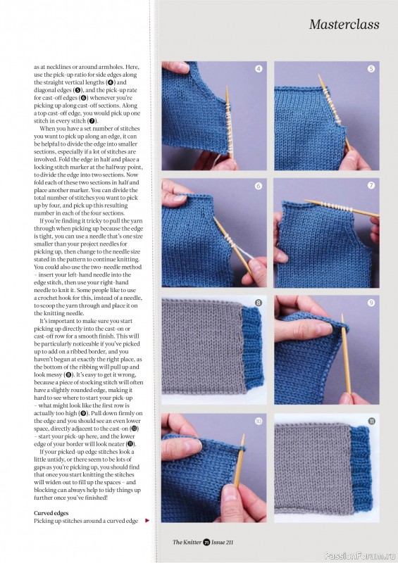 Вязаные проекты спицами в журнале &laquo;The Knitter №223 2025&raquo;