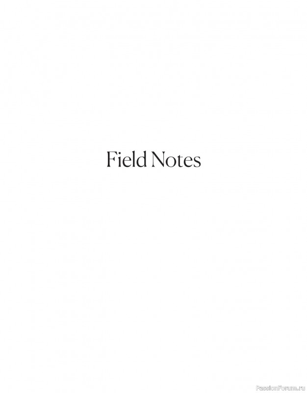 Вязаные проекты в книге «Field Notes»