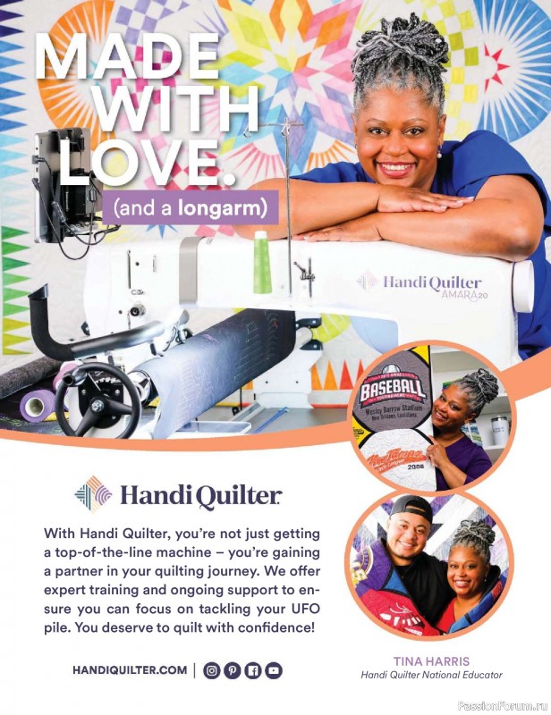 Коллекция проектов для рукодельниц в журнале «McCalls Quilting - Spring 2025»