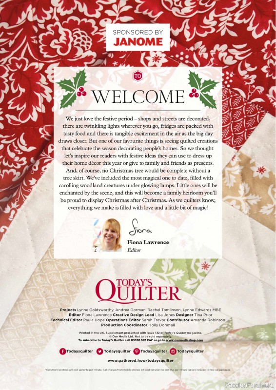 Коллекция проектов для рукодельниц в журнале «Todays Quilter №133 2025»