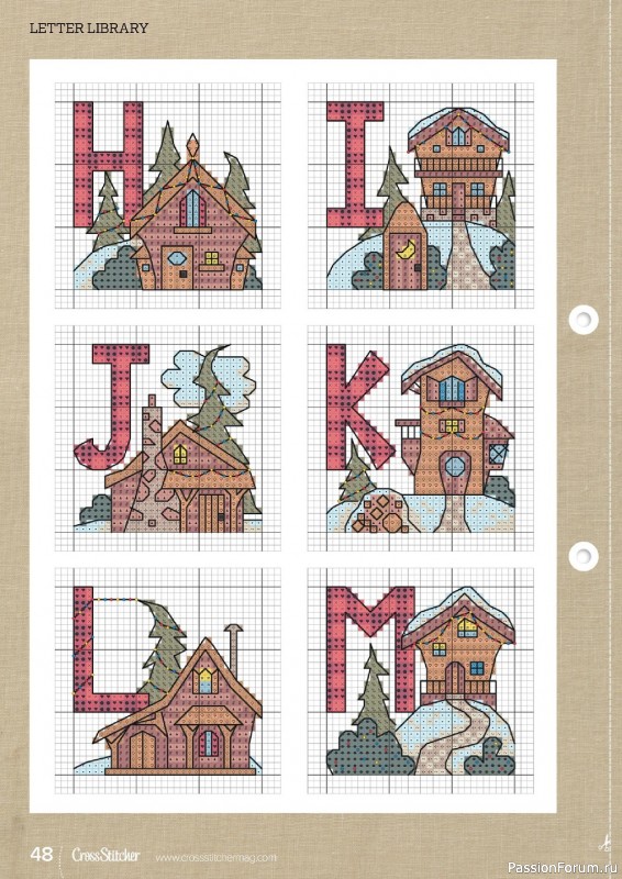 Коллекция вышивки в журнале «CrossStitcher №390 2022»