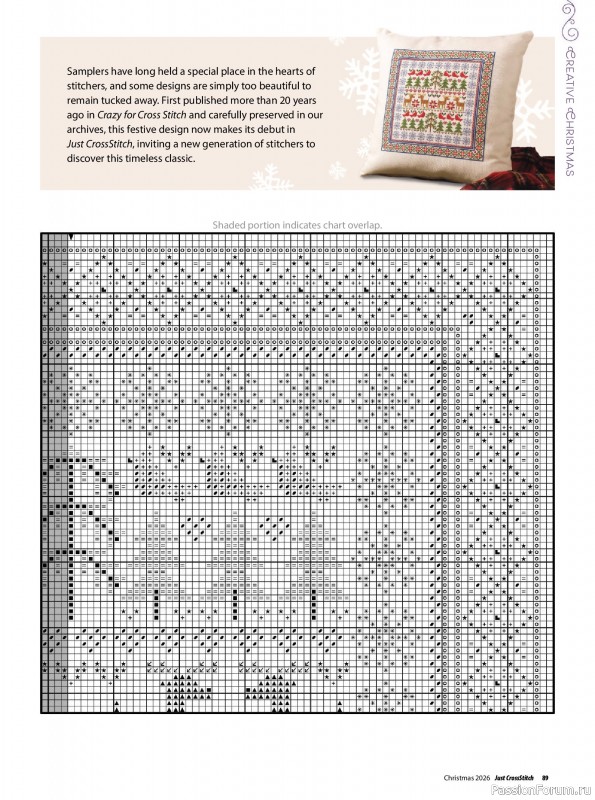 Коллекция вышивки в журнале «Just CrossStitch - Christmas 2026»