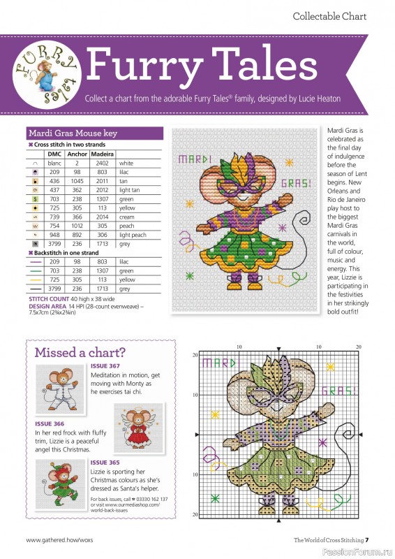 Коллекция вышивки в журнале &laquo;The World of Cross Stitching №368 2025&raquo;