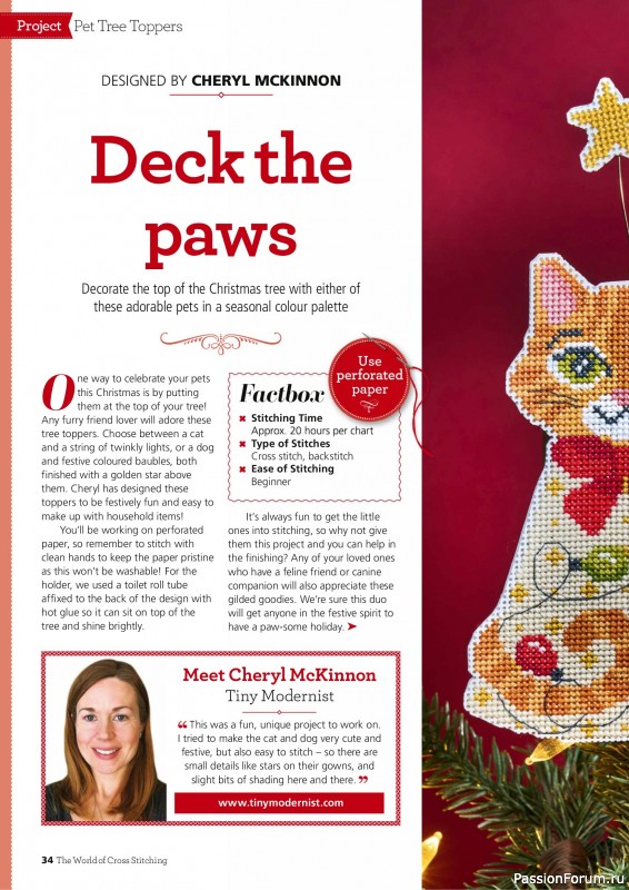 Коллекция вышивки в журнале «The World of Cross Stitching Special №366 2025»