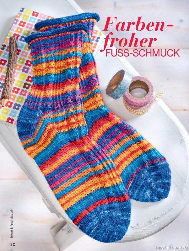 Вязаные проекты спицами в журнале «Sandra Sonderheft SA312 2025»