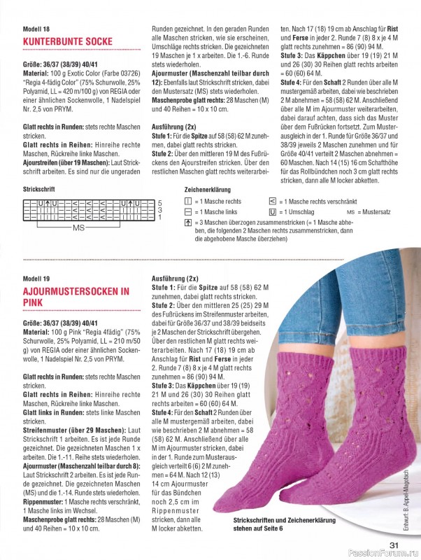 Вязаные проекты спицами в журнале «Sandra Sonderheft SA312 2025»