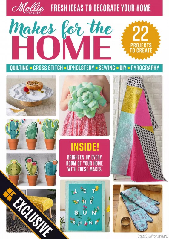 Коллекция проектов для рукодельниц в журнале «Mollie Makes Presents - Makes For The Home 2025»