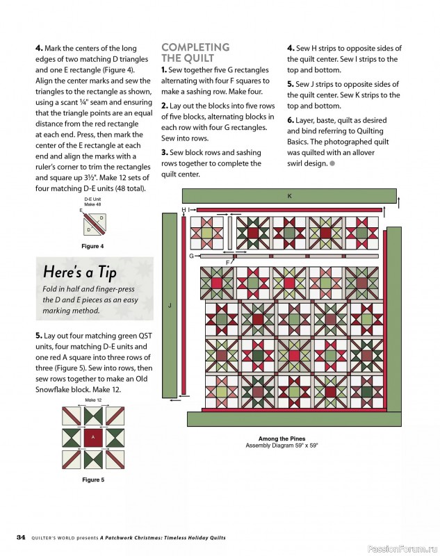 Коллекция проектов для рукодельниц в журнале «Quilter's World Special Edition - Christmas 2025»