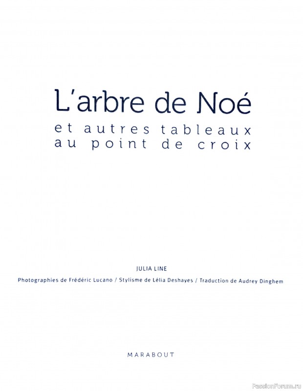 Коллекция вышивки в раритетной книге «L'arbre de Noe»