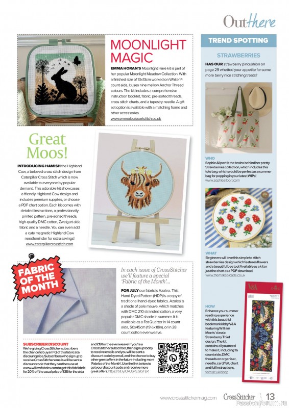 Коллекция вышивки в журнале «CrossStitcher №424 2025»