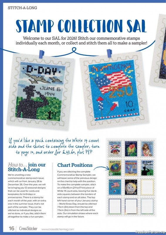Коллекция вышивки в журнале &laquo;CrossStitcher №438 2026&raquo;