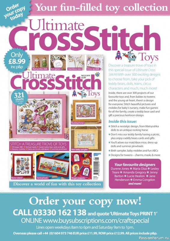 Коллекция вышивки в журнале &laquo;Ultimate Cross Stitch Collection - Durene Jones 2026&raquo;. Часть 2.