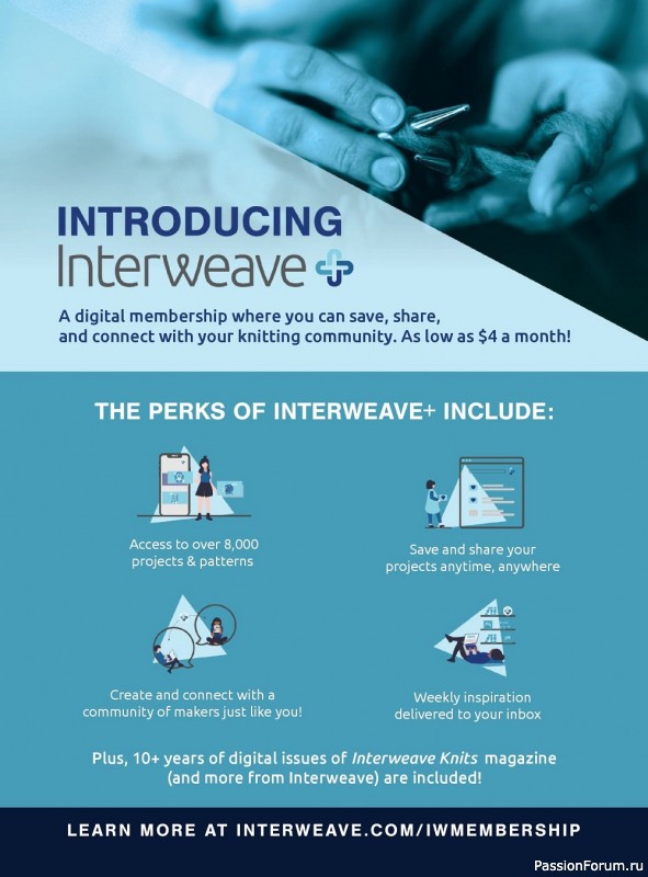 Вязаные модели спицами в журнале «Interweave Knits - Summer 2022»