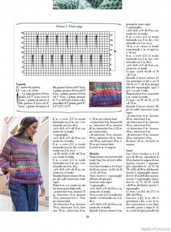 Вязаные модели в журнале «Piu Maglia №45 2025»