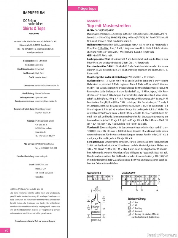 Вязаные проекты спицами в журнале &laquo;Hundert Seiten voller Ideen №2 2026&raquo;