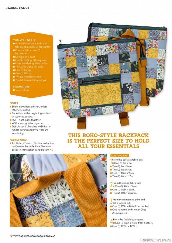 Коллекция проектов для рукодельниц в журнале «Love Patchwork & Quilting №154 2025»