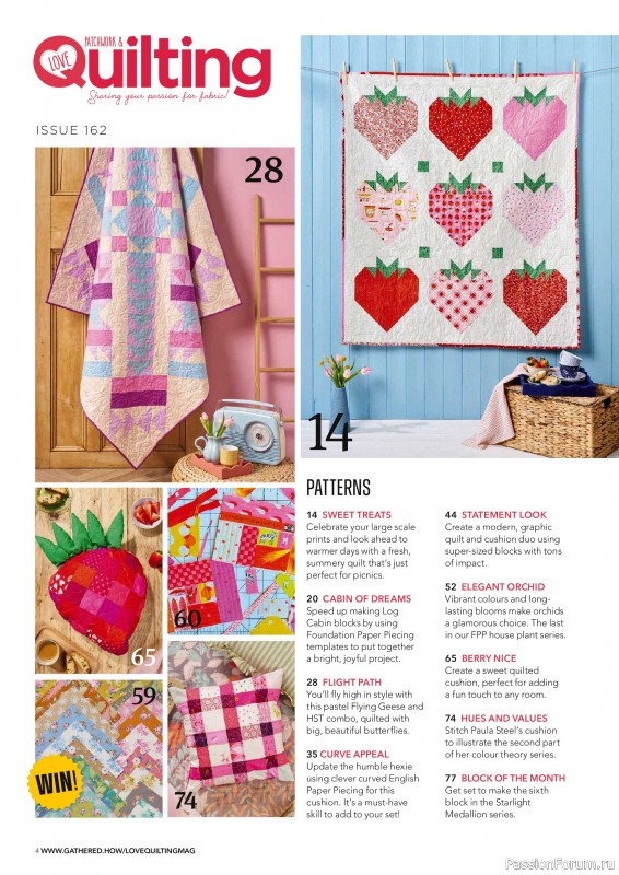 Коллекция проектов для рукодельниц в журнале &laquo;Love Patchwork & Quilting №162 2026&raquo;