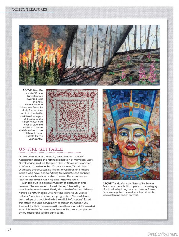 Коллекция проектов для рукодельниц в журнале «Quilters Companion №136 2025»