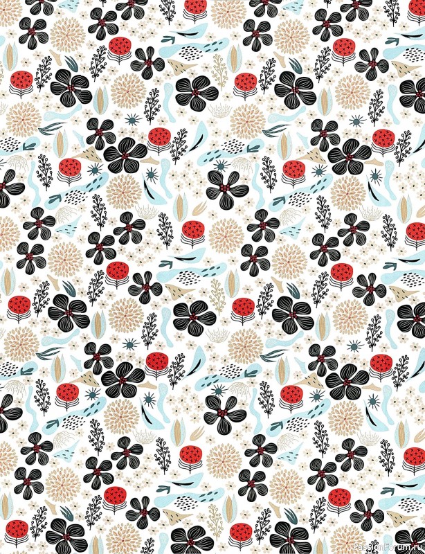 Коллекция вышивки в книге &laquo;Floral Folk Art in Cross Stitch&raquo;