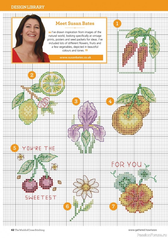 Коллекция вышивки в журнале «The World of Cross Stitching №343 2024»