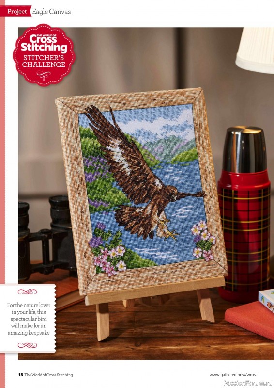 Коллекция вышивки в журнале «The World of Cross Stitching №345 2024»