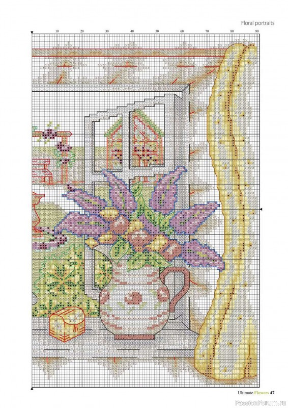 Коллекция вышивки в журнале «Ultimate CrossStitch Flowers - 2025»