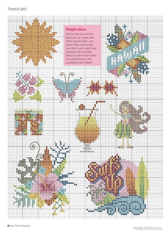 Коллекция вышивки крестиком в журнале «Cross Stitch Favourites - Spring/Summer 2022»