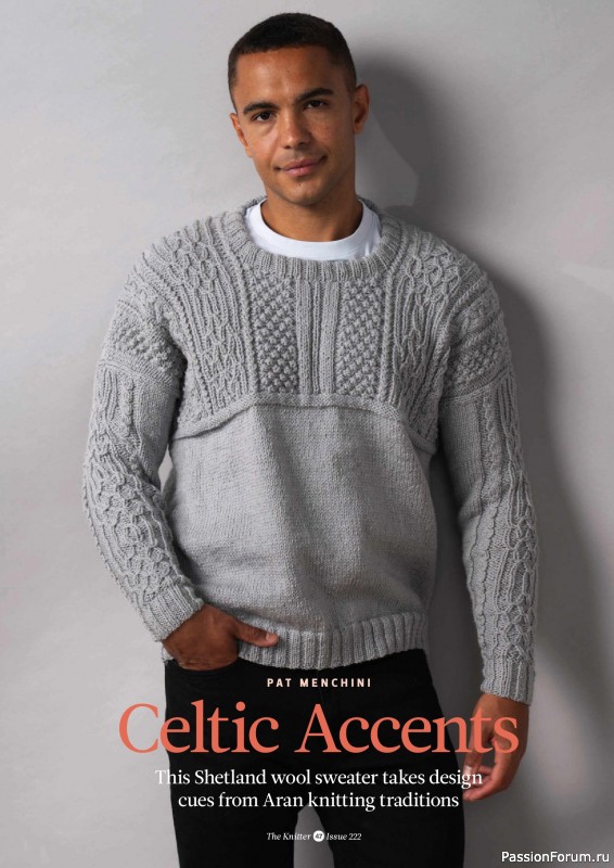 Вязаные проекты спицами в журнале «The Knitter №222 2025»