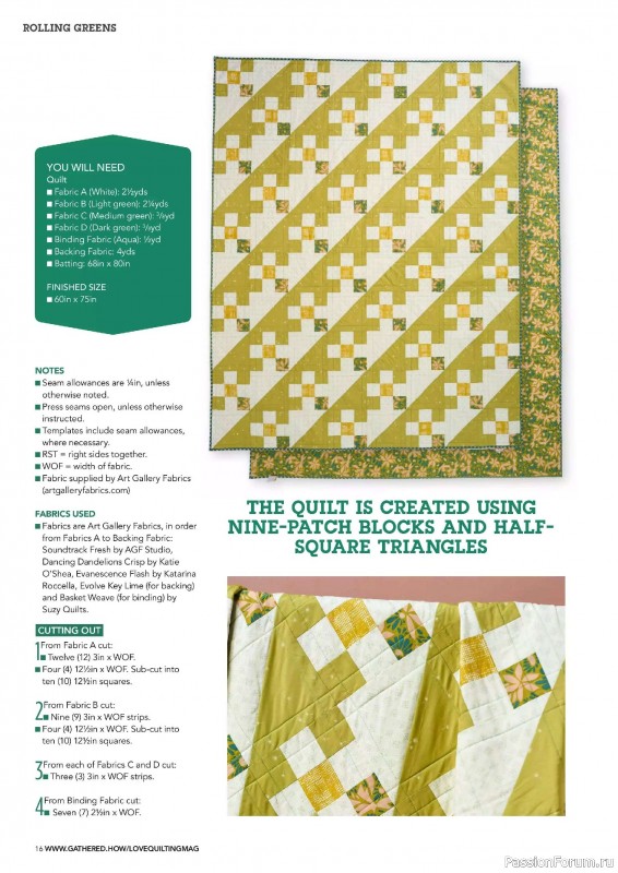 Коллекция проектов для рукодельниц в журнале «Love Patchwork & Quilting №149 2025»