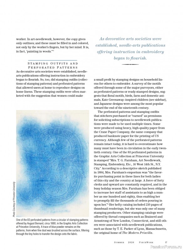 Коллекция проектов для рукодельниц в журнале «PieceWork - Summer 2026»