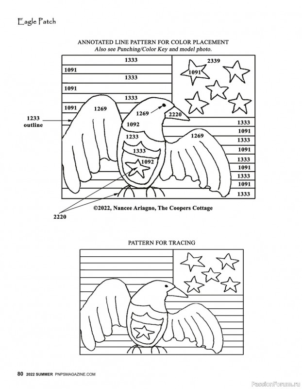 Коллекция проектов для рукодельниц в журнале «Punch Needle & Primitive Stitcher - Summer 2022»