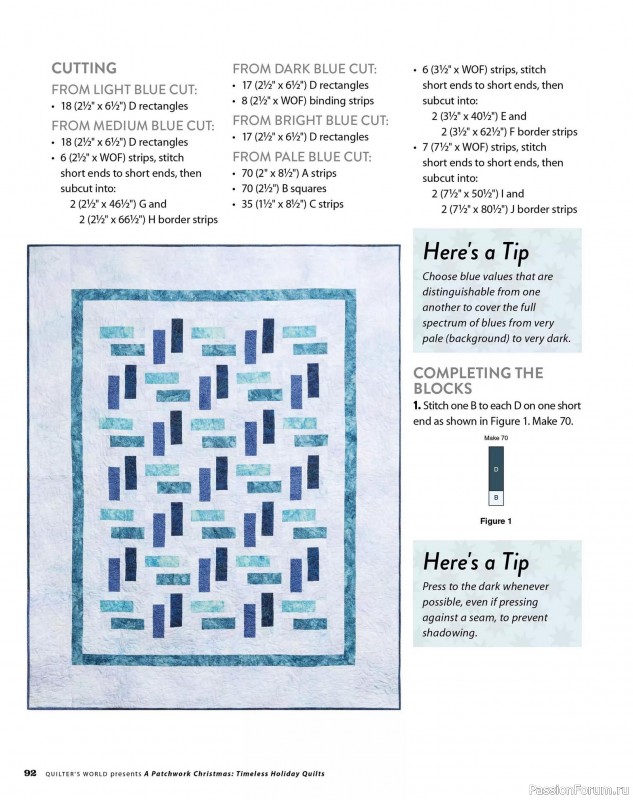 Коллекция проектов для рукодельниц в журнале «Quilter's World Special Edition - Christmas 2025»