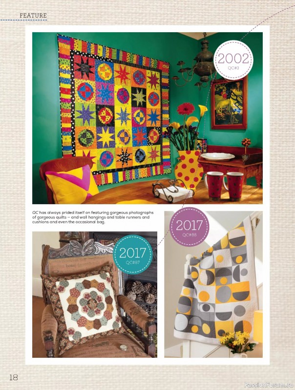 Коллекция проектов для рукодельниц в журнале «Quilters Companion №134 2025»