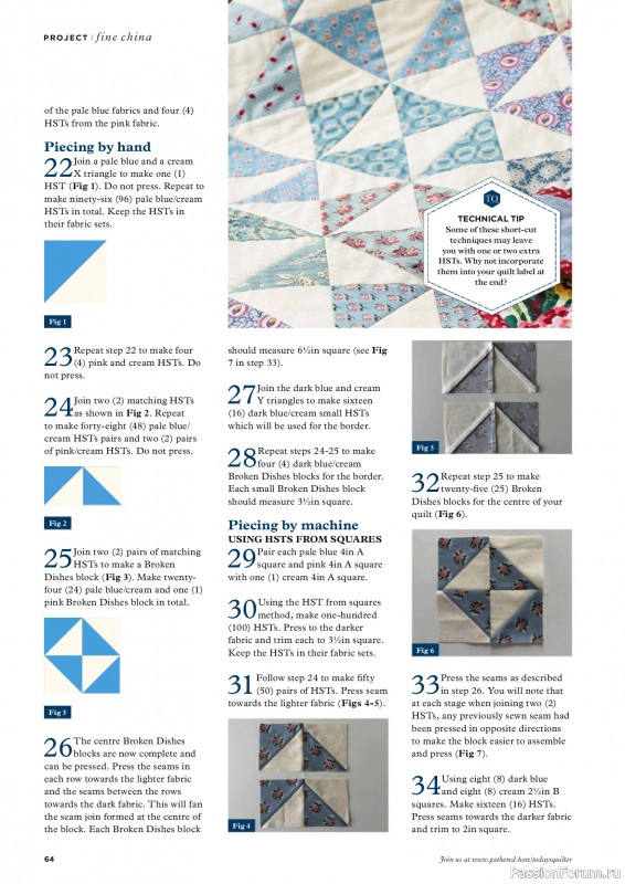 Коллекция проектов для рукодельниц в журнале «Todays Quilter №133 2025»