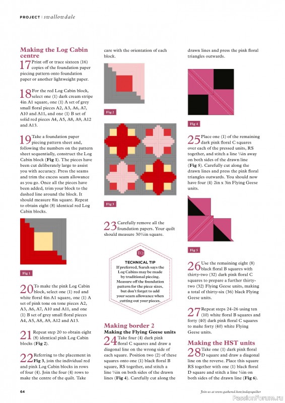 Коллекция проектов для рукодельниц в журнале «Todays Quilter №135 2025»