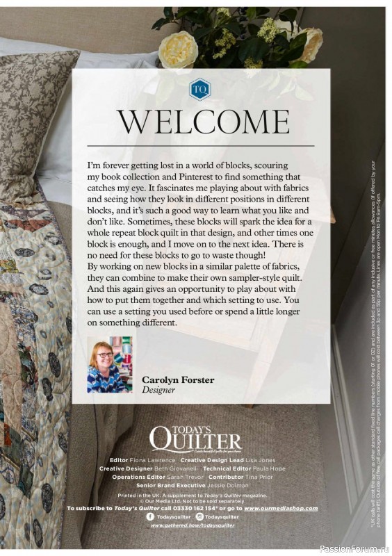 Коллекция проектов для рукодельниц в журнале «Todays Quilter №135 2025»