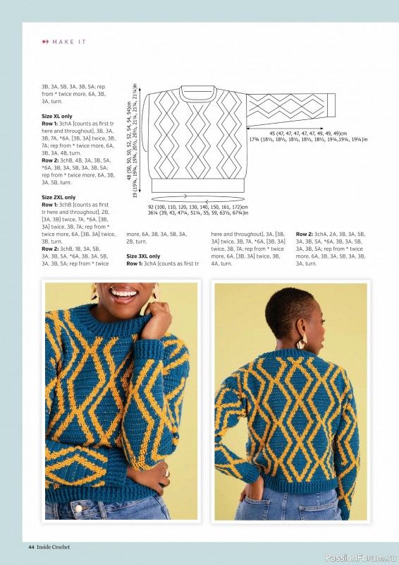 Вязаные проекты крючком в журнале &laquo;Inside Crochet №185 2025&raquo;