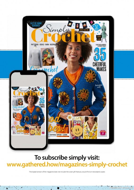 Вязаные проекты крючком в журнале «Simply Crochet №129 2022»