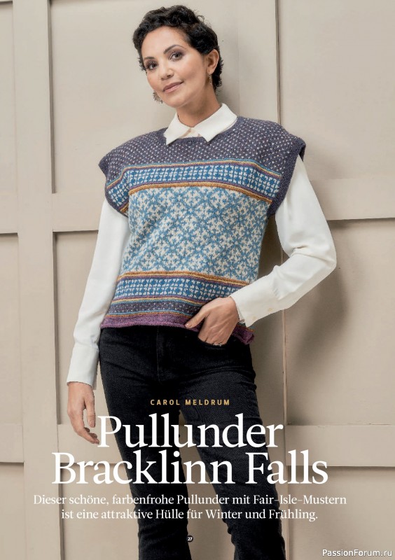Вязаные проекты спицами в журнале &laquo;The Knitter №80 2026 Germany&raquo;