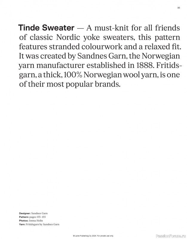 Вязаные проекты в журнале &laquo;Laine Nordic Knits 2024&raquo;. Продолжение
