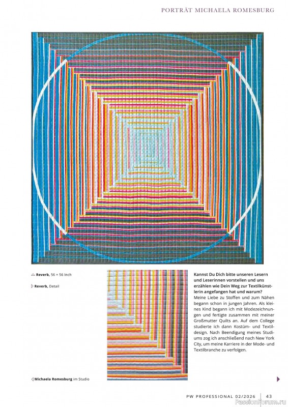 Коллекция проектов для рукодельниц в журнале &laquo;Patchwork Professional №2 2025&raquo;