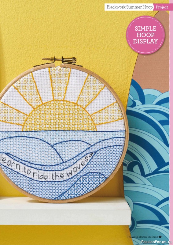 Коллекция вышивки в журнале «The World of Cross Stitching №374 2026»