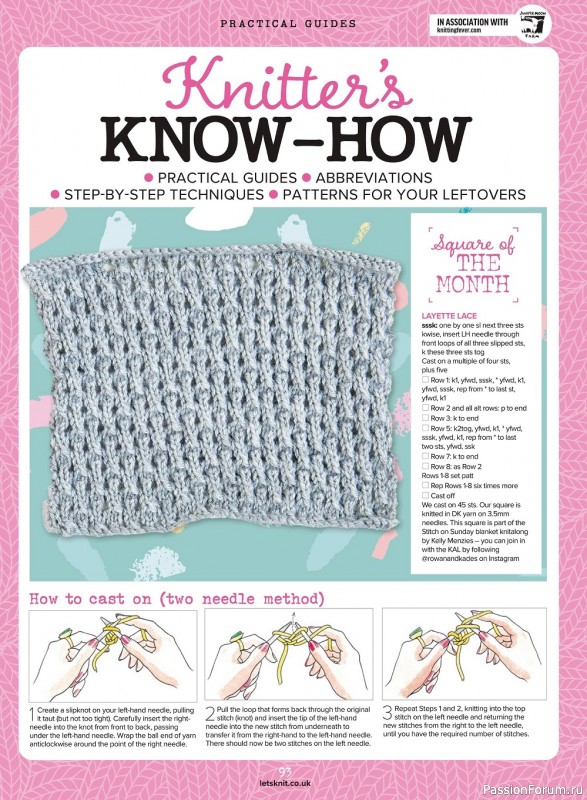 Вязаные модели спицами в журнале «Let's Knit №182 2022»