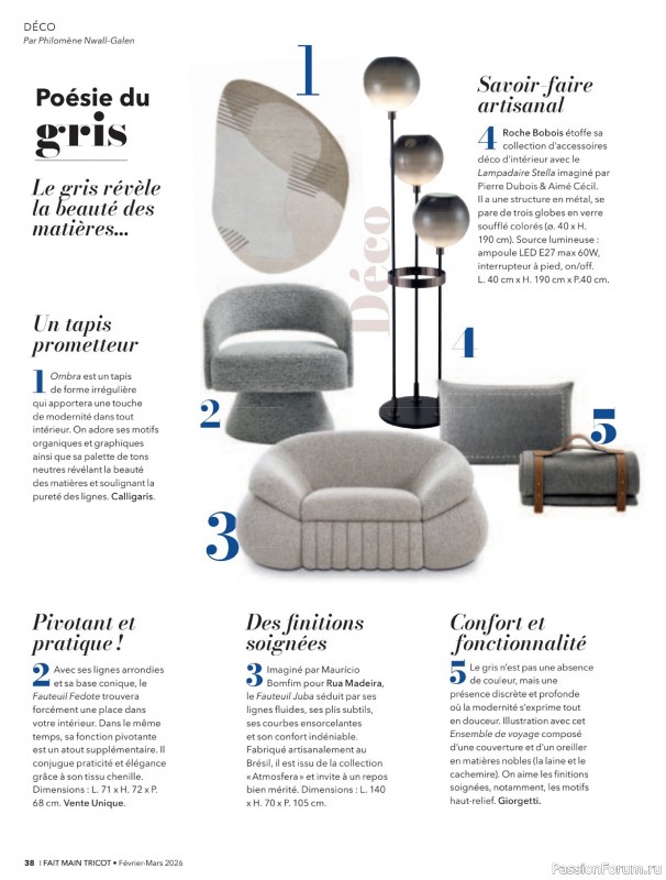 Вязаные модели в журнале &laquo;Fait Main Tricot №59 2026&raquo;