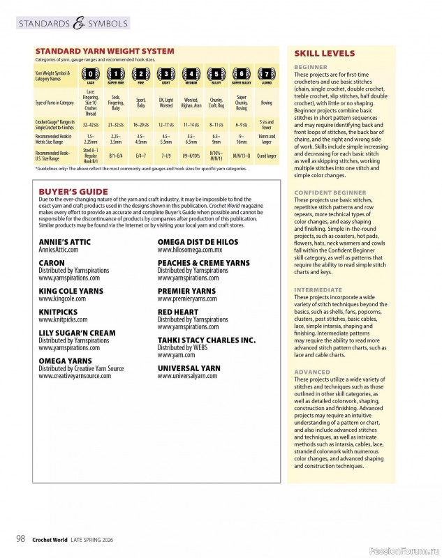 Вязаные проекты крючком в журнале &laquo;Crochet World Specials - Late Spring 2026&raquo;