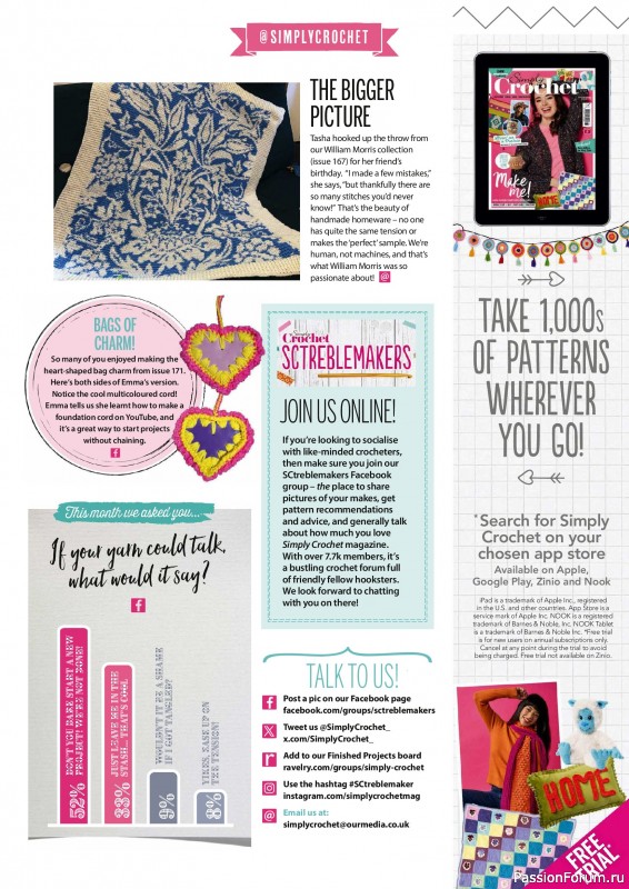Вязаные проекты крючком в журнале &laquo;Simply Crochet №173 2026&raquo;