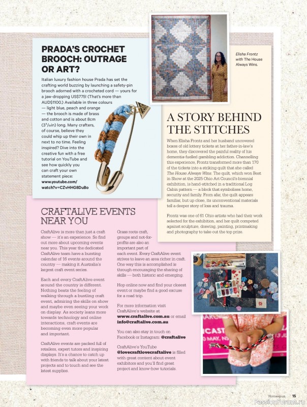 Коллекция проектов для рукодельниц в журнале &laquo;Australian Homespun №230 2026&raquo;